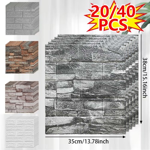 40pcs wall panels 35cm - 3d, 38×35cm