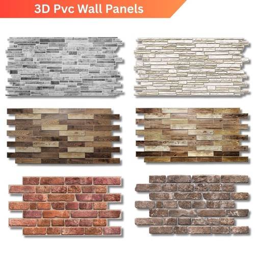 Stone brick wood effect pvc - stone,