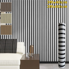 3D Wood Grain Panel Wallpaper